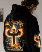 I Can Do All Things Cross Fire Wings Men's All Over Print Shirt - Trunx854288