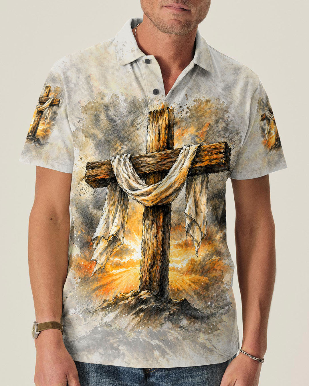 I Can Do All Things Through Christ Lion Cross Men's All Over Print - Trunx057763