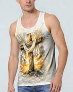 I Can Do All Things Through Christ Lion Cross Men's All Over Print - Trunx057763