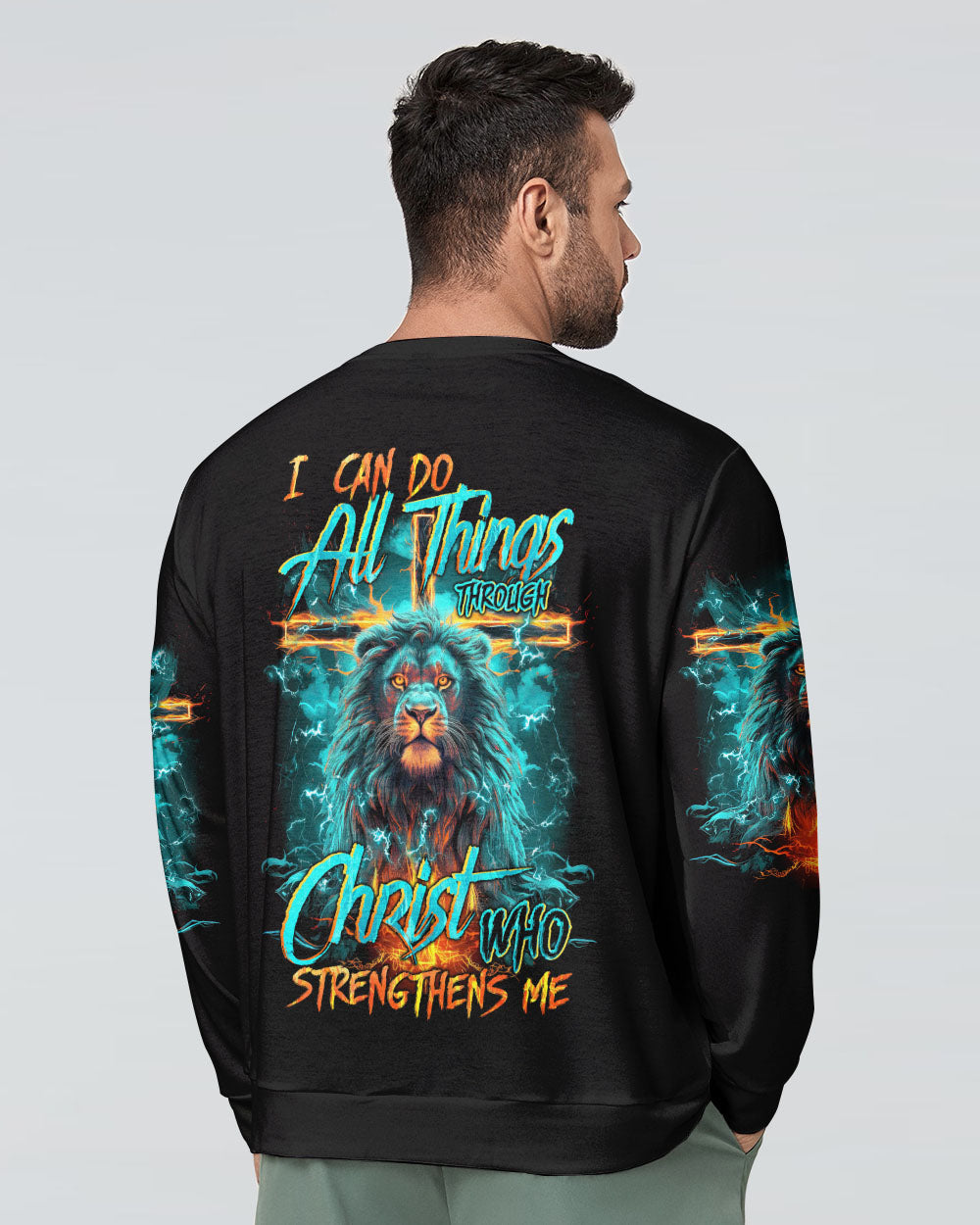 I Can Do All Things Through Christ Lion Men's All Over Print Shirt - Trunx075934