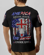 America Needs Jesus Men's All Over Print Shirt - Trunx394111