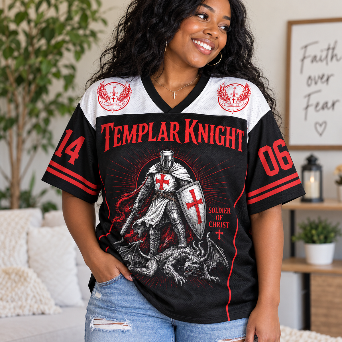 Templar Knight Soldier Of Christ T-Shirt Jersey