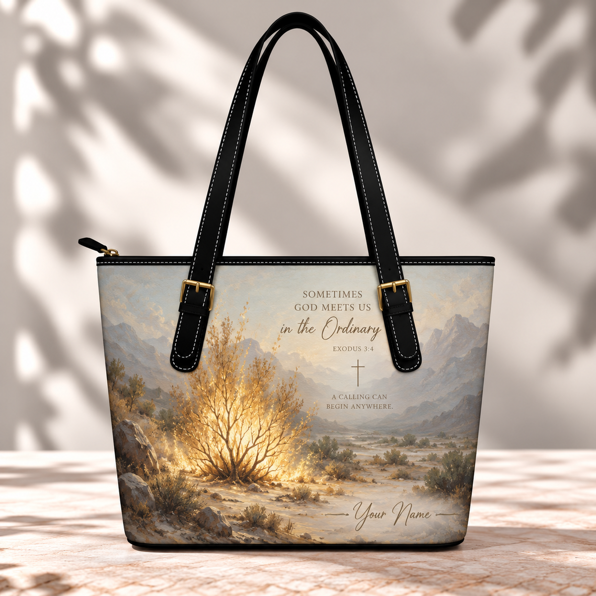 Personalized Burning Bush Saddle Bag