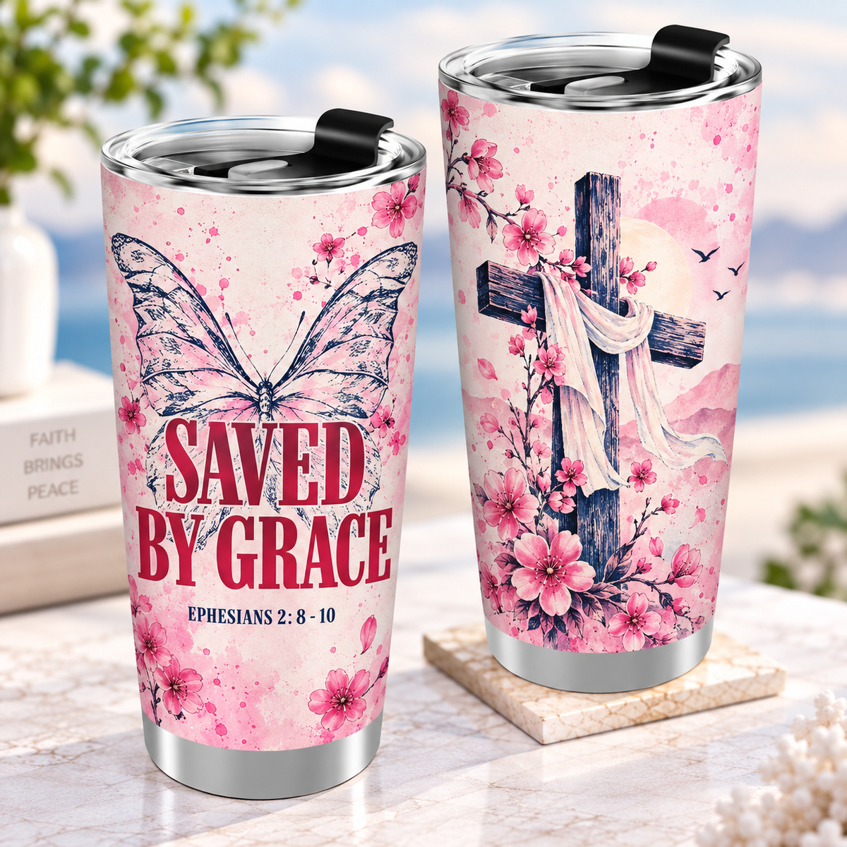 Saved By Grace Normal Tumbler