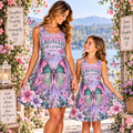 Created With a Purpose Floral Butterfly Sleeveless Dress