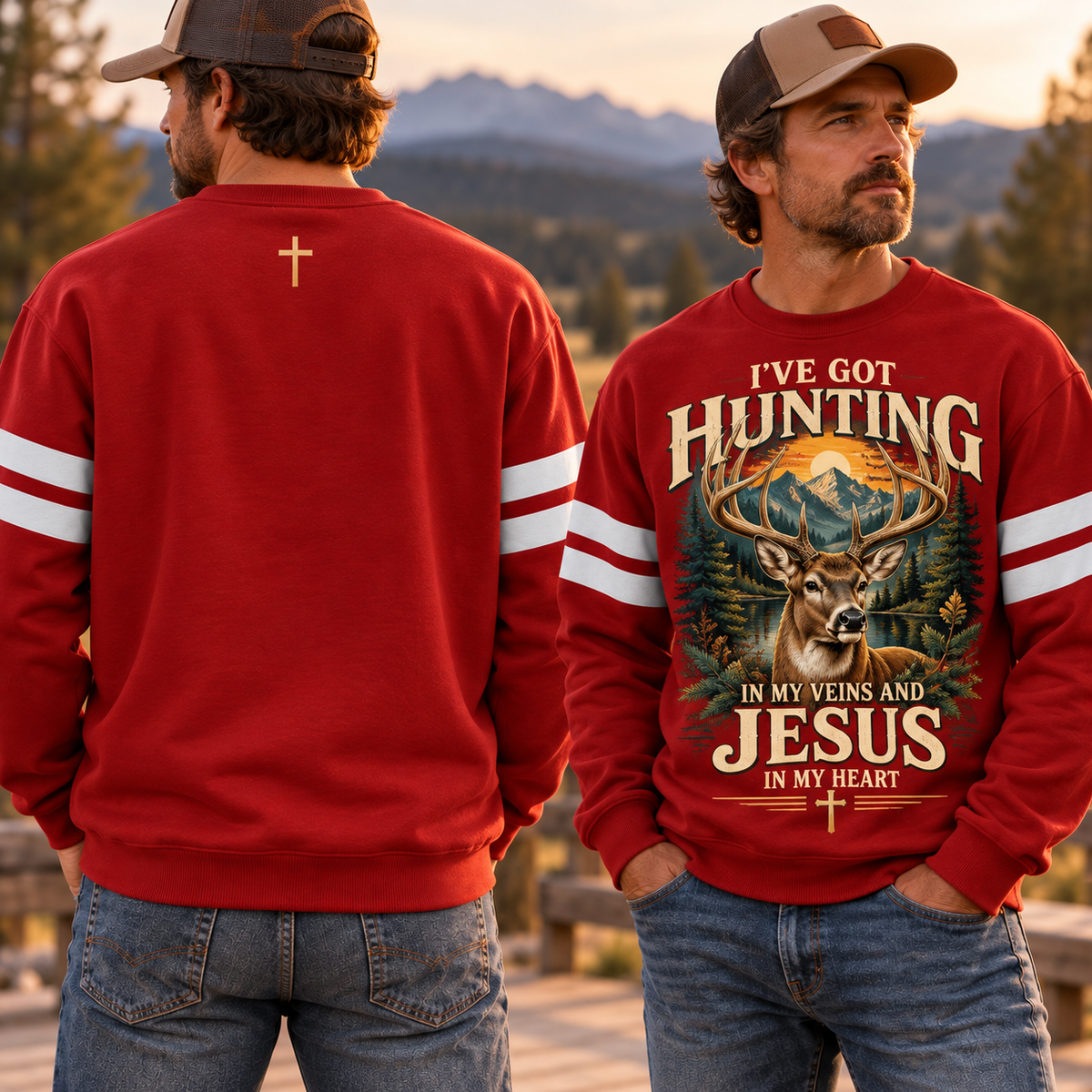 Men's Hunting and Jesus Mountain Sweatshirt