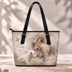 Personalized His Love Lion and Lamb Saddle Bag