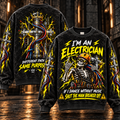 I'm an Electrician – Funny Lightning Skull Sweatshirt