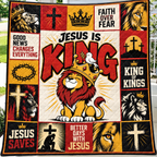 Jesus Is King Lion Of Judah Quilt
