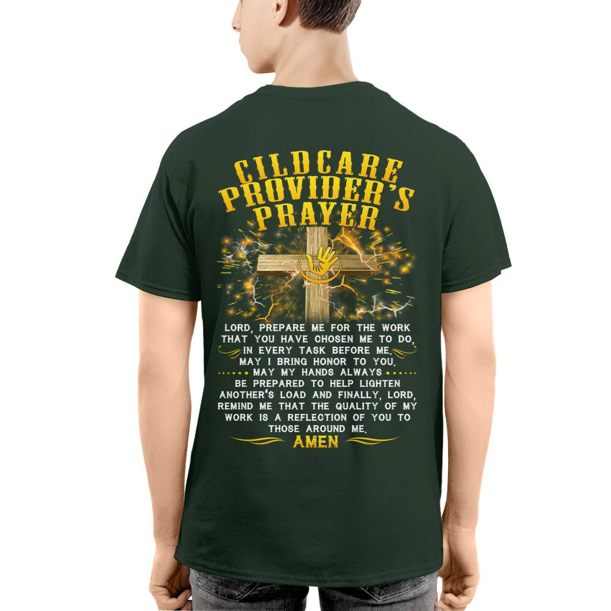 Awesome Childcare Provider's Prayer-T-shirt-#F220624EVTAS6BCHPRZ4
