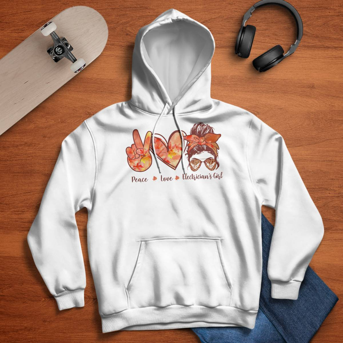 Awesome Electrician's Girl-Hoodie - grunx260804-0064