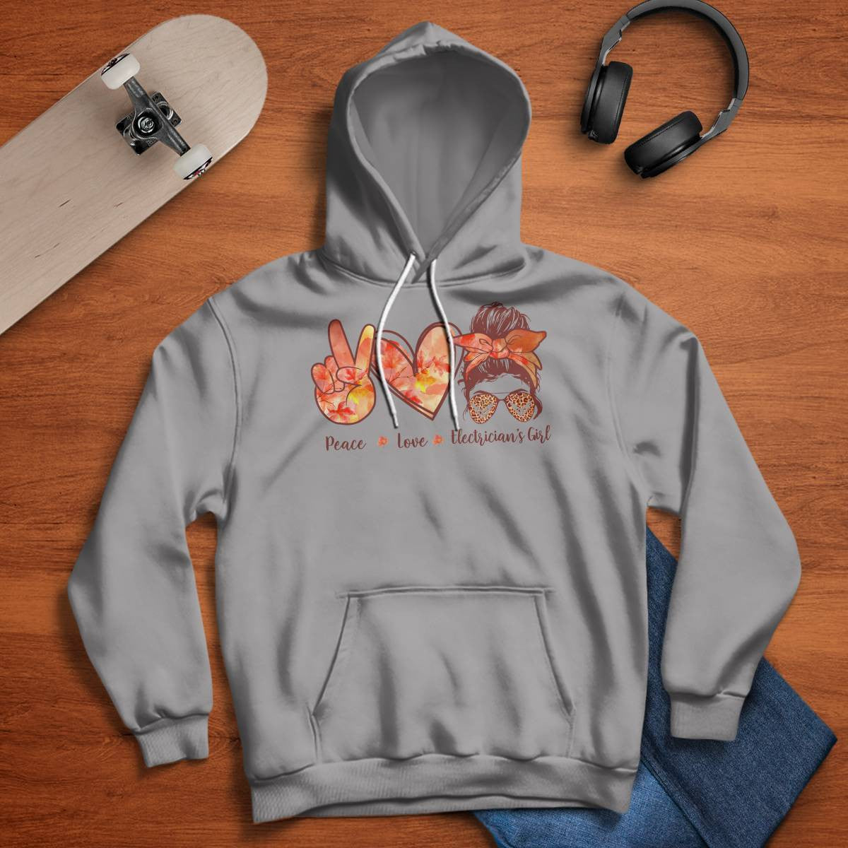 Awesome Electrician's Girl-Hoodie - grunx260804-0064