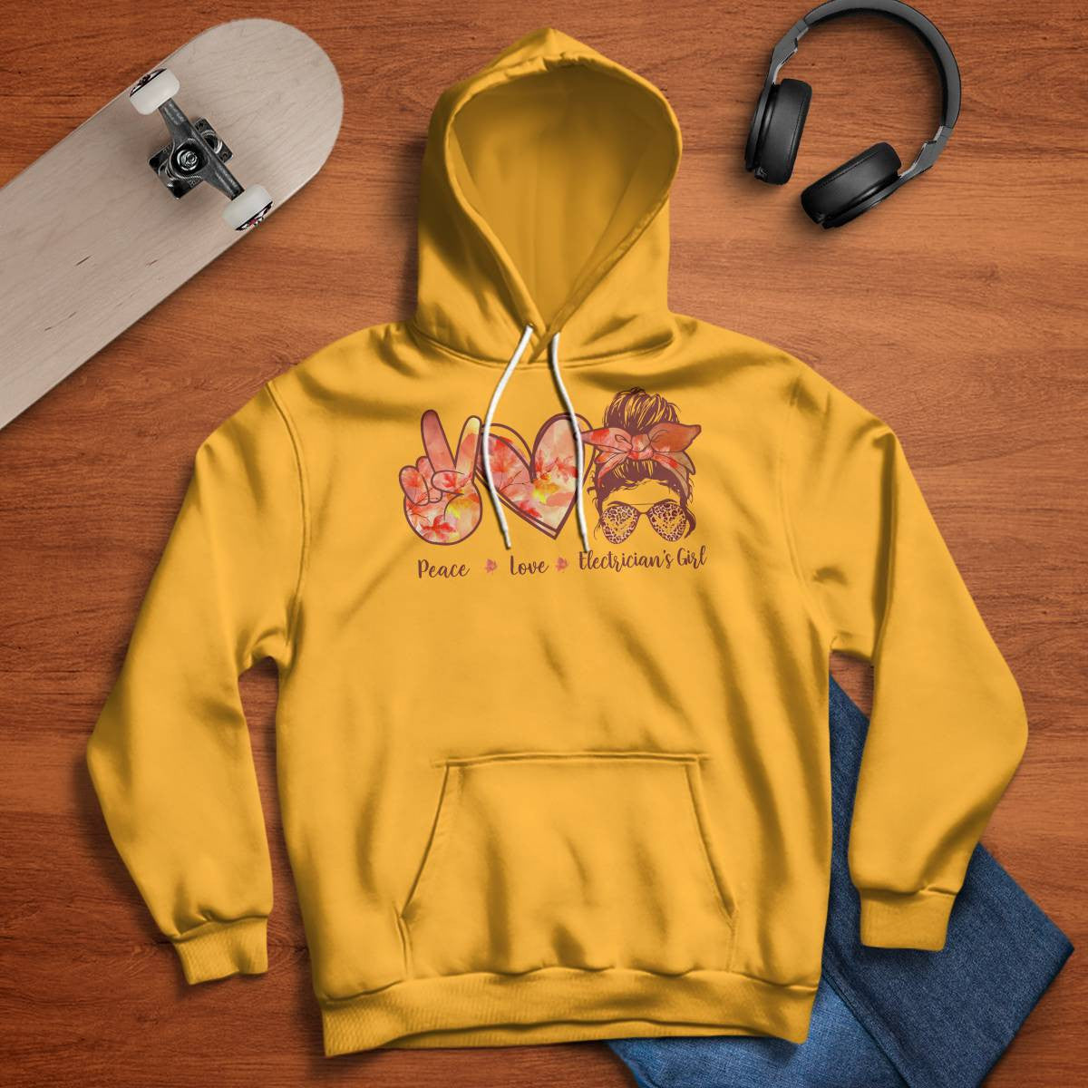 Awesome Electrician's Girl-Hoodie - grunx260804-0064
