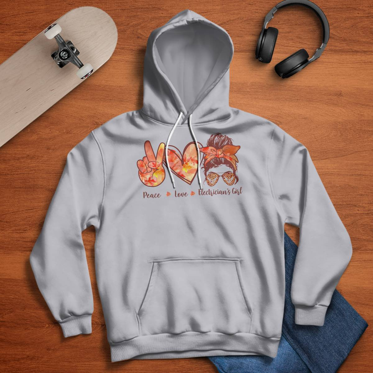 Awesome Electrician's Girl-Hoodie - grunx260804-0064