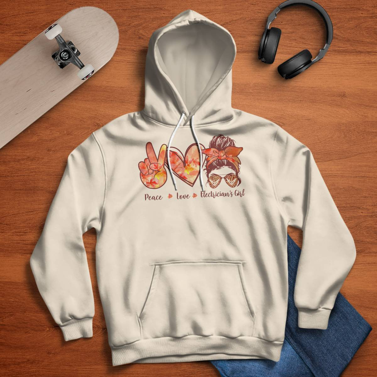 Awesome Electrician's Girl-Hoodie - grunx260804-0064