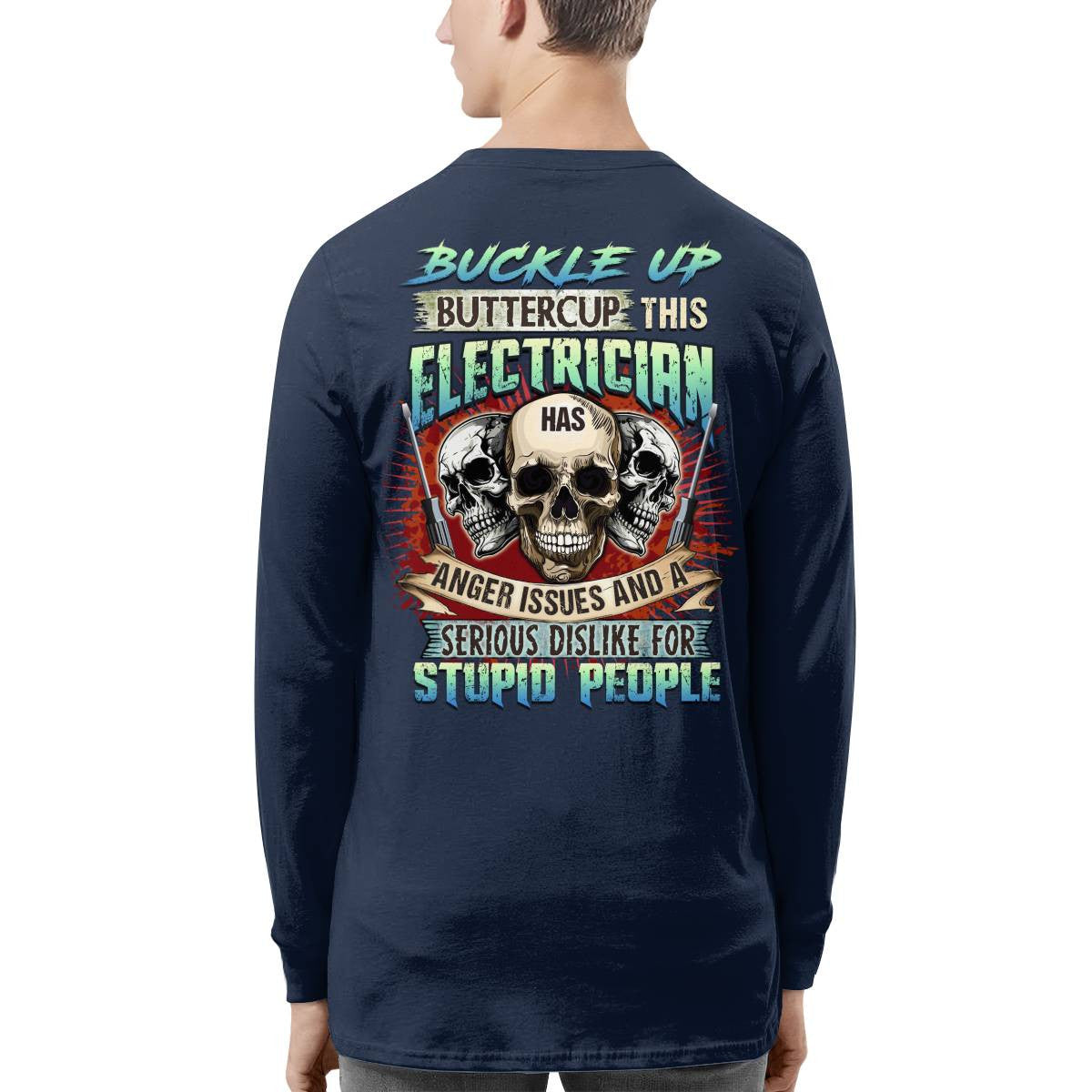 Awesome Electrician-T-shirt - grunx260804-0071