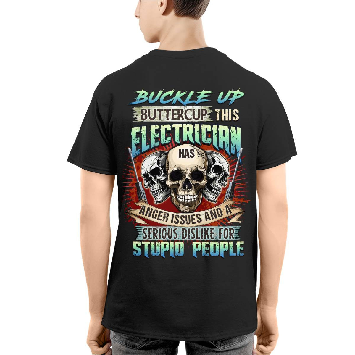 Awesome Electrician-T-shirt - grunx260804-0071