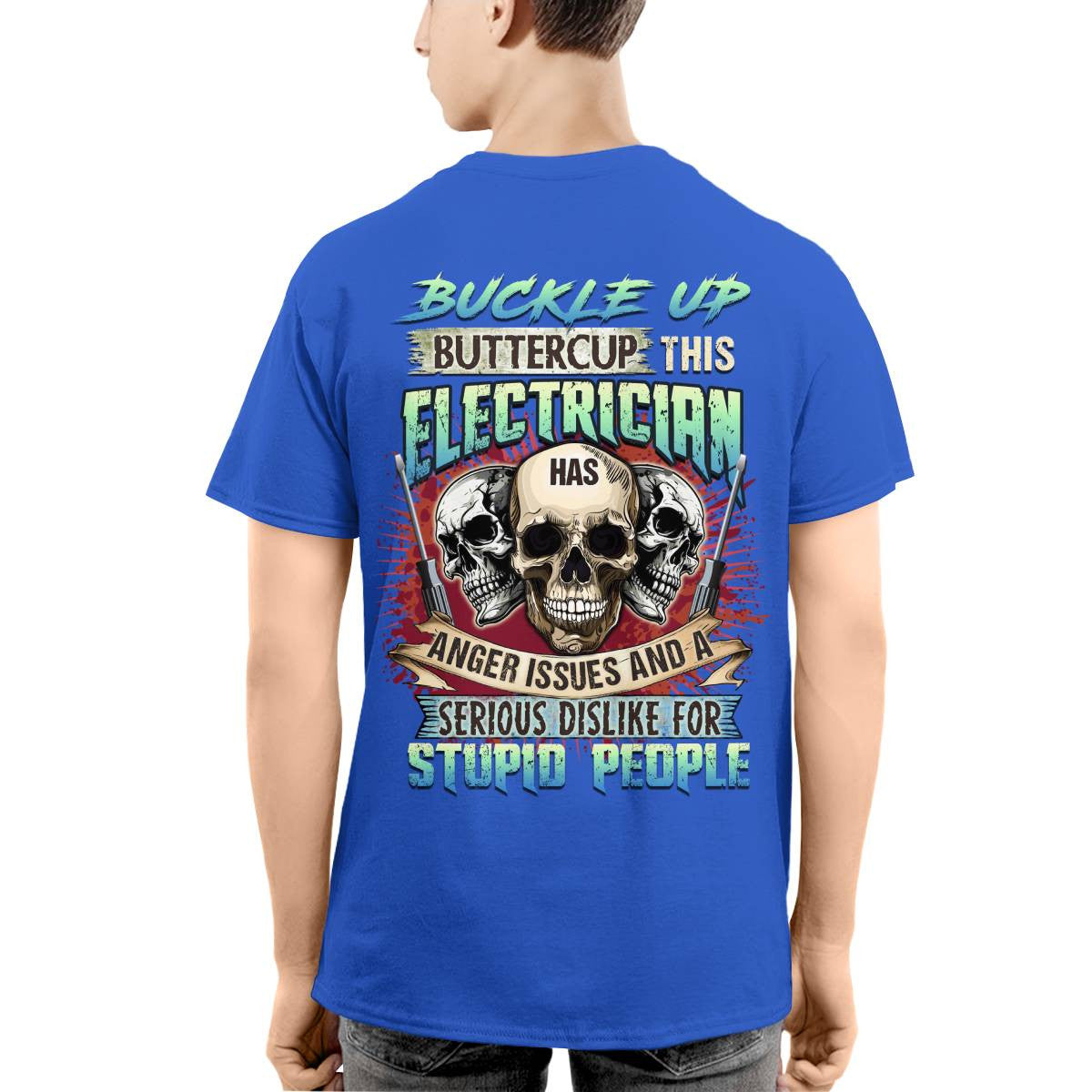 Awesome Electrician-T-shirt - grunx260804-0071