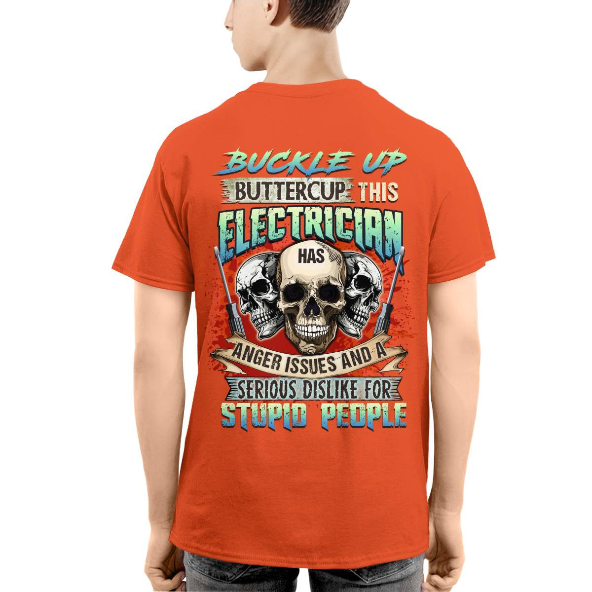 Awesome Electrician-T-shirt - grunx260804-0071