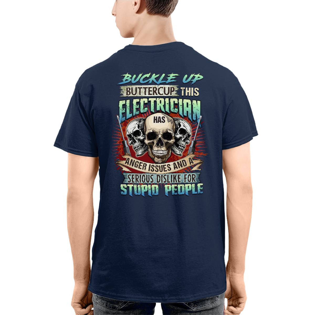 Awesome Electrician-T-shirt - grunx260804-0071