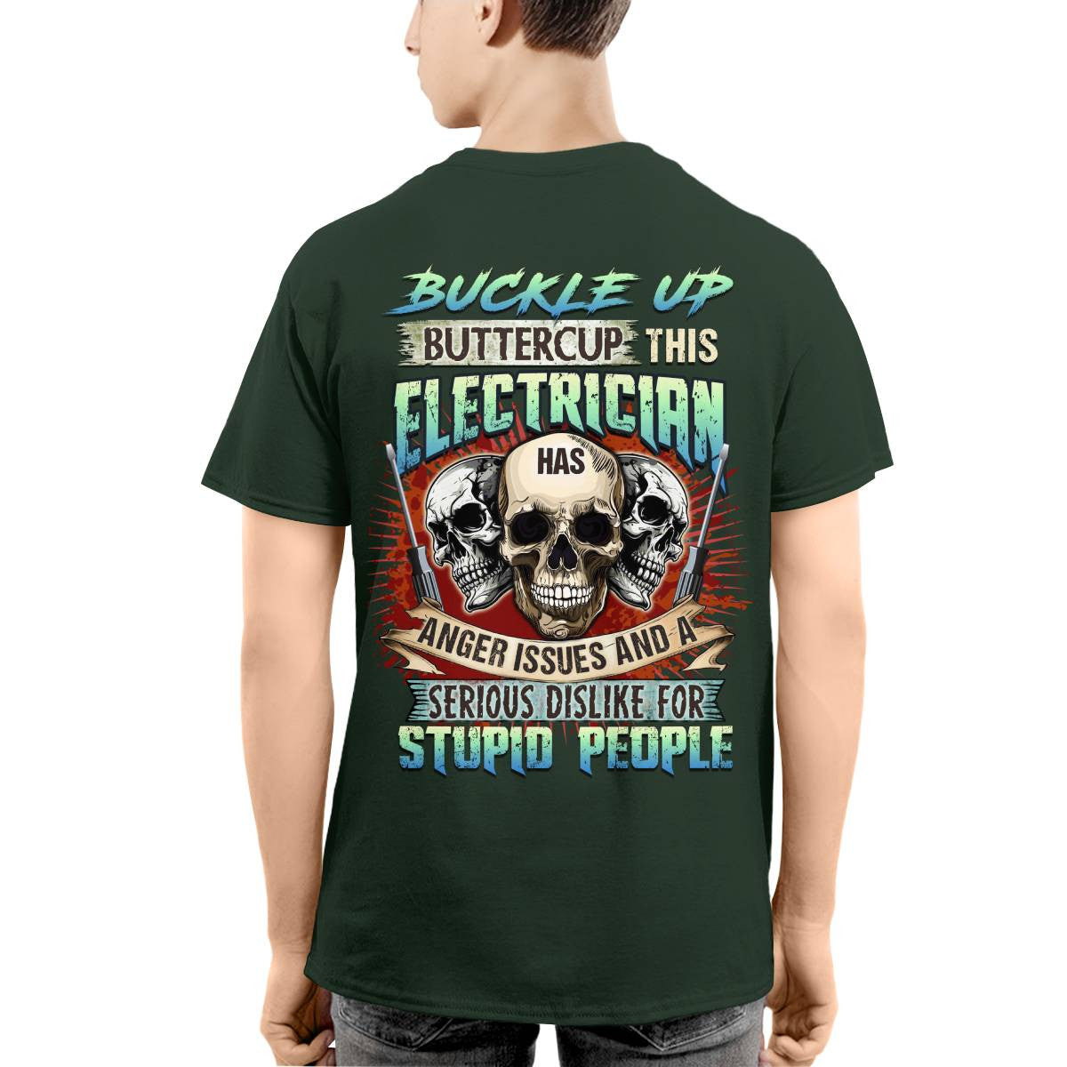 Awesome Electrician-T-shirt - grunx260804-0071