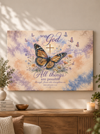 With God All Things Are Possible Canvas