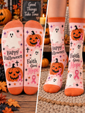 Happy Halloween Faith Gives Hope Mid-Tube Socks
