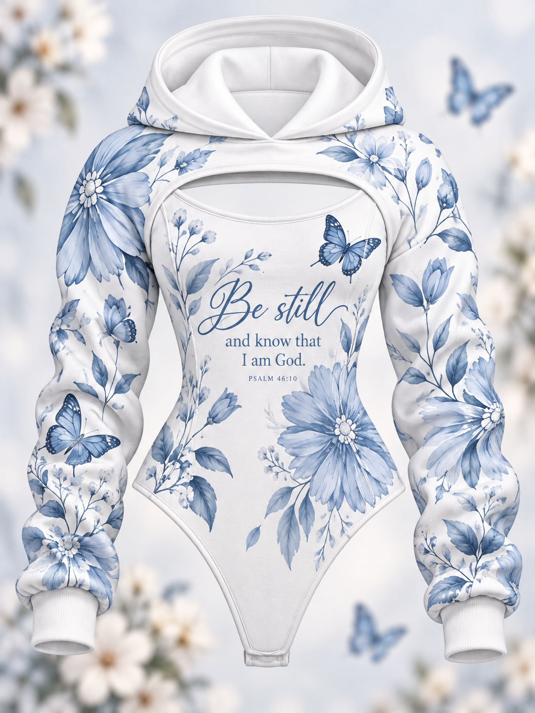 Be Still and Know I Am God Hooded Jumpsuit
