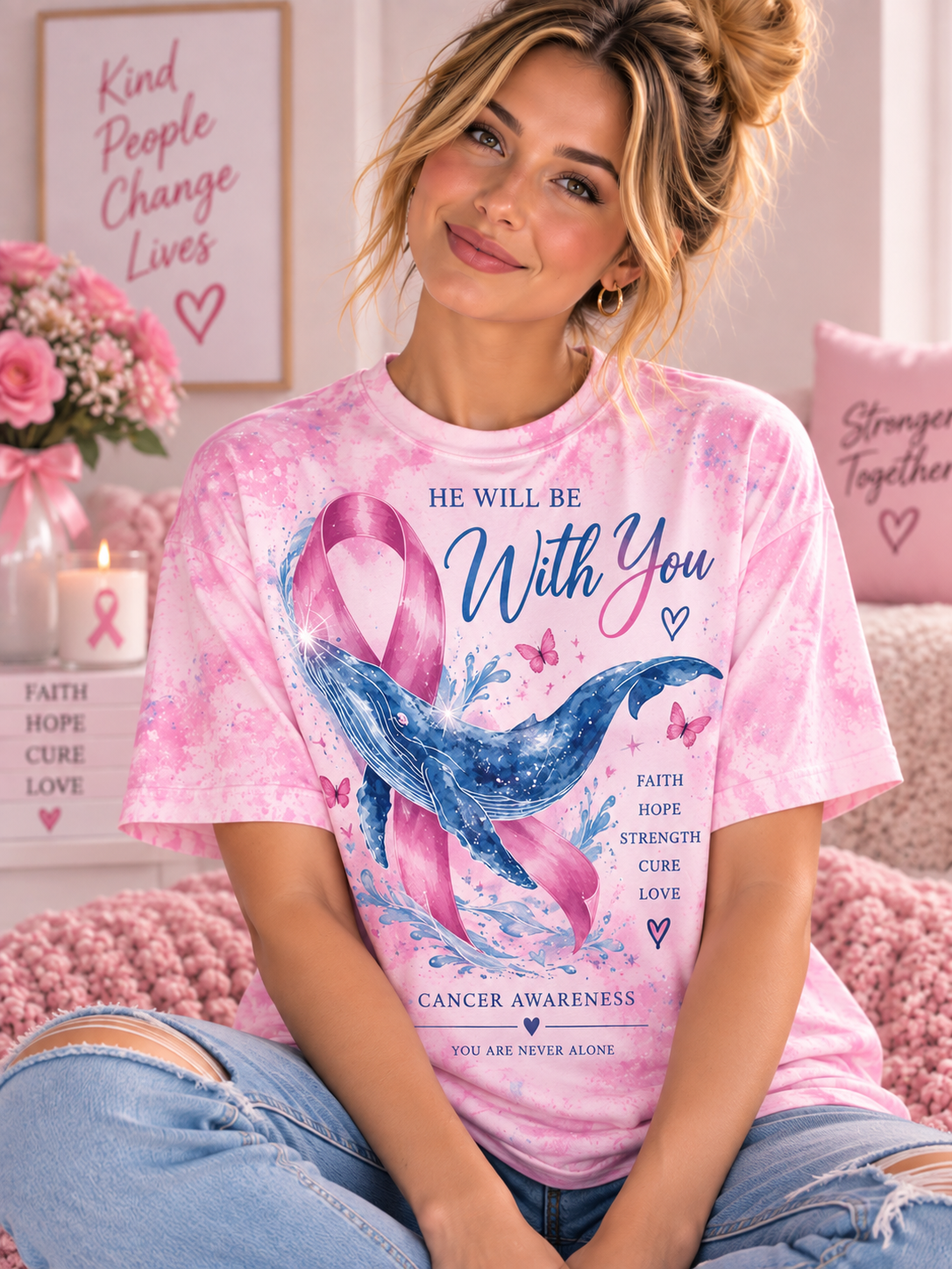 He Will Be With You Whale T-Shirt