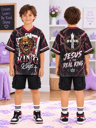 King of Kings Lion Kids T-Shirt Jersey