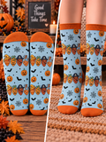 Costume Pumpkin Halloween Mid-Tube Socks