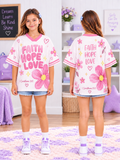 Faith Hope Love Kids T-Shirt Jersey