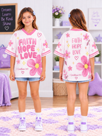 Faith Hope Love Kids T-Shirt Jersey