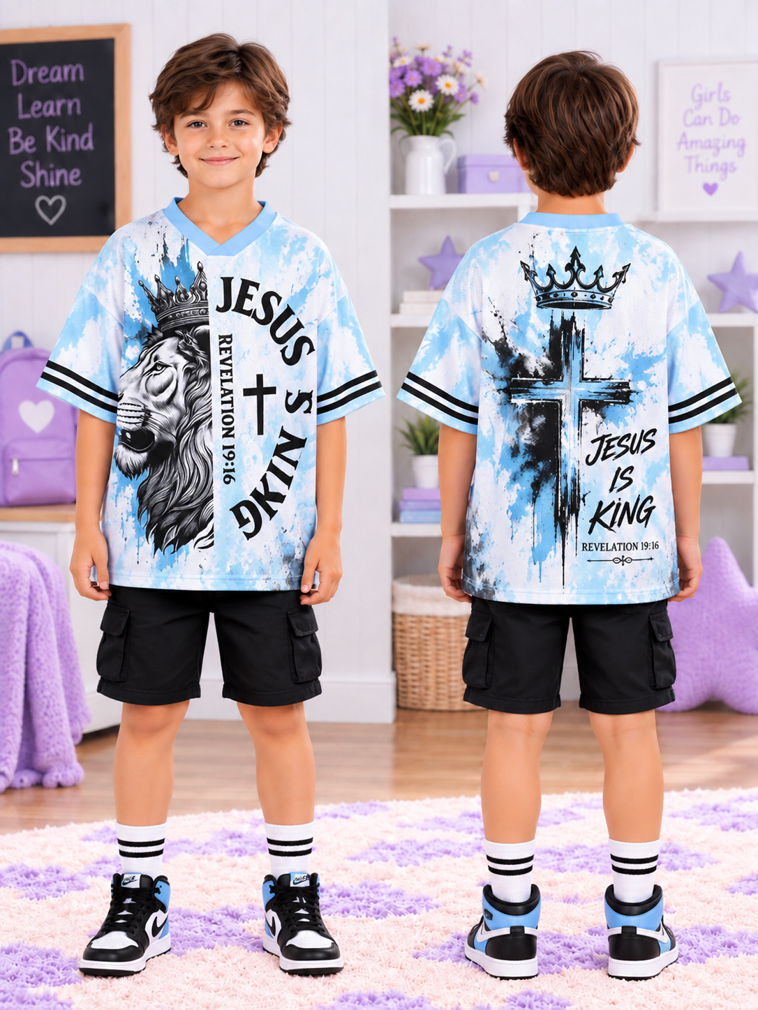 King Lion Kids T-Shirt Jersey
