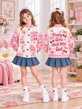 Pretty Girls Walk With God Kids Baseball Jacket