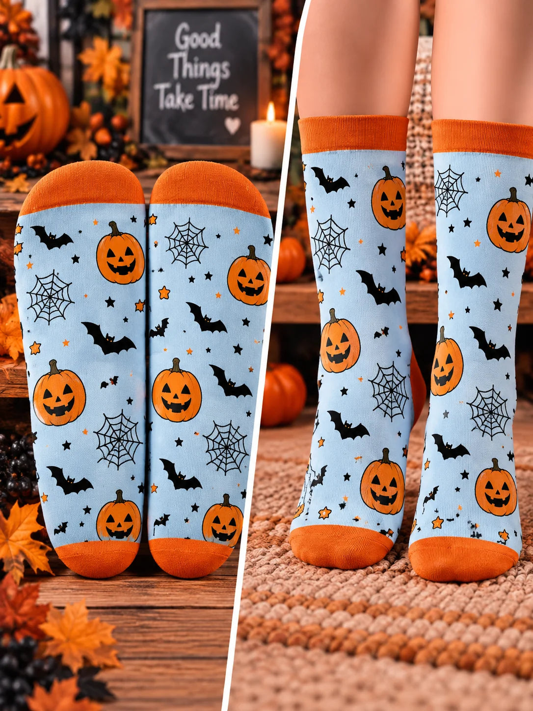 Christian Faith Halloween Mid-Tube Socks