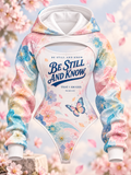 Be Still Pastel Floral Hooded Jumpsuit