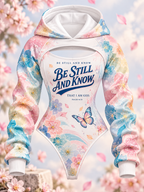 Be Still Pastel Floral Hooded Jumpsuit