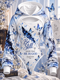 Be Still Blue Galaxy Hooded Jumpsuit