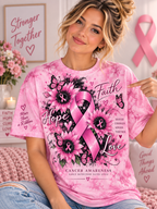 Faith Hope Love Cancer Awareness T-Shirt