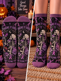 There It Goes Skeleton Mid-Tube Socks