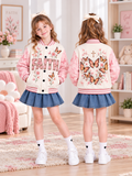 Faith Butterflies Flowers Kids Baseball Jacket