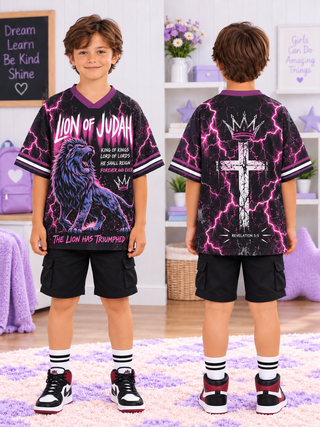 Lion of Judah Kids T-Shirt Jersey