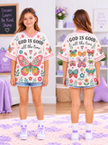 God Is Good Butterfly Kids T-Shirt Jersey