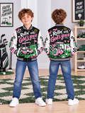 Rollin With Gods Grace Golf Cart Kids Baseball Jacket