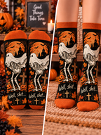 Well Shit Ghost Skeleton Mid-Tube Socks