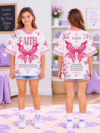 Faith Butterfly Kids T-Shirt Jersey