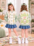 Child Of God Lamb Kids Baseball Jacket