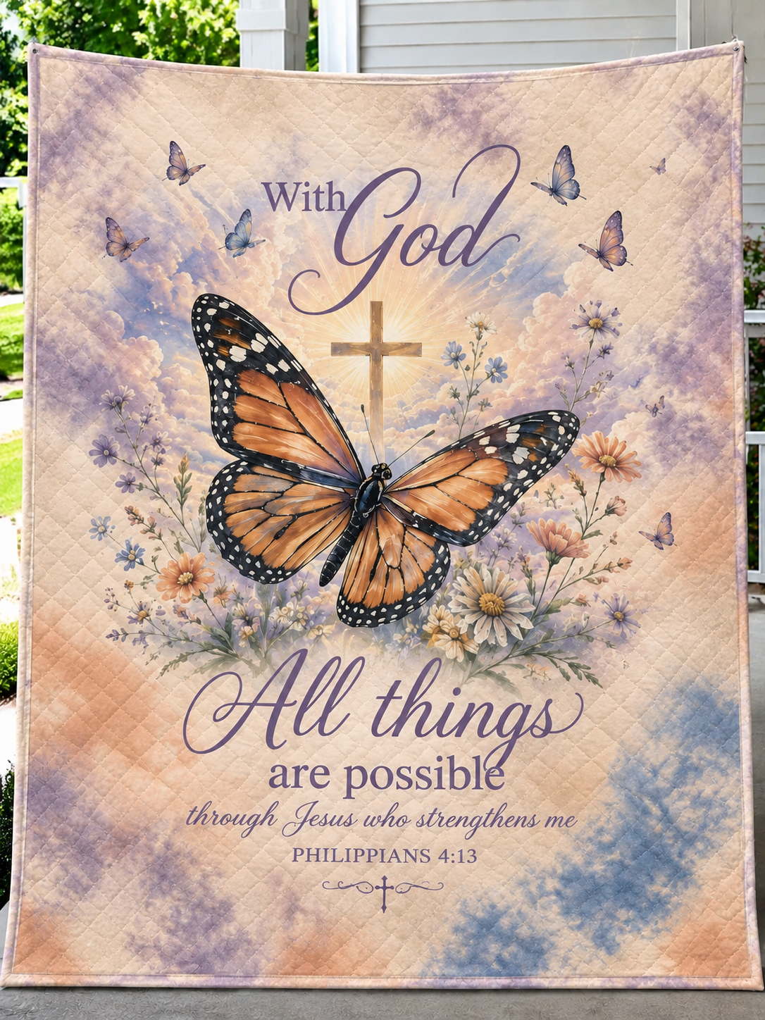 With God All Things Are Possible Quilt