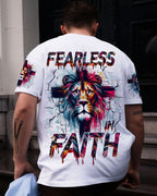 Fearless In Faith Lion Men's All Over Print Shirt - Trunx217824